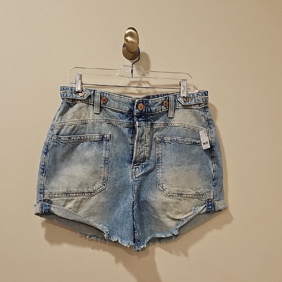 We The Free; Free People; Palmer Mid Rise Denim Shorts; La La Land; NWT; Size 30